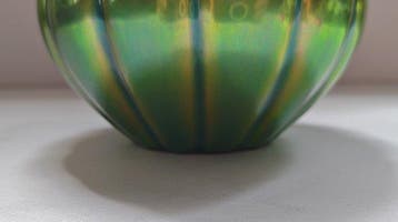 Zsolnay - Vaas - Porselein - Gefluteerd cachepot met