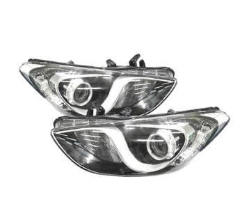 Phares Pour Hyundai I30 12- Interieur Chromé Noir, Verzenden, Nieuw