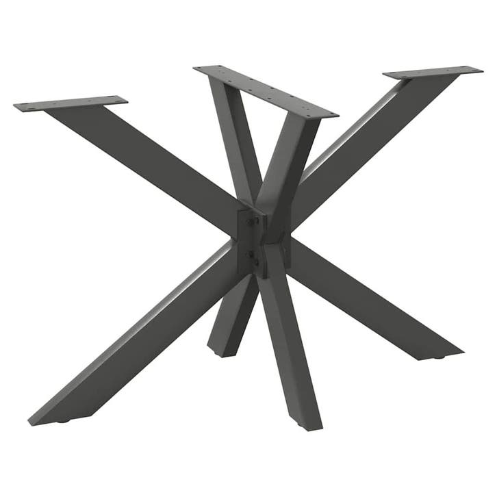 vidaXL Eettafelpoot spider vorm 120x68x(72-73) cm staal, Huis en Inrichting, Tafelonderdelen, Nieuw, Verzenden