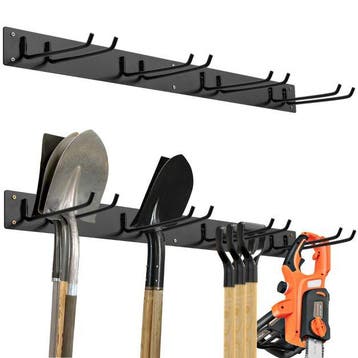 2dekans | Coast Gereedschapsrek - Metaal - Wand - 8 Haken -, Tuin en Terras, Ophalen of Verzenden, Nieuw