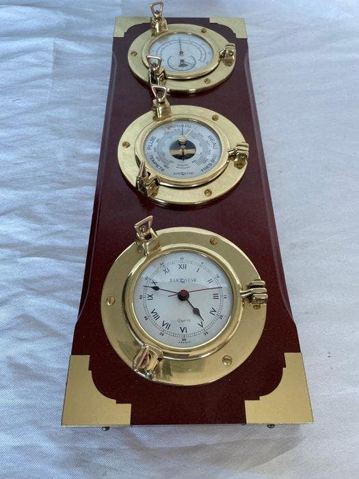 Objets maritimes - Estación meteorológica de luxe ,ojo de, Antiquités & Art, Curiosités & Brocante