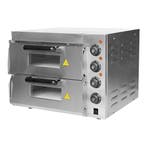 Pizza oven (40x40cm)x02 | 3kW | elke kamer is voorzien van, Verzenden, Nieuw in verpakking
