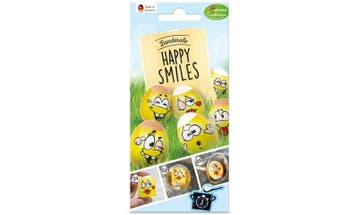 Banderol Happy Smiles 12 stuks, Diversen, Pasen, Ophalen of Verzenden, Nieuw