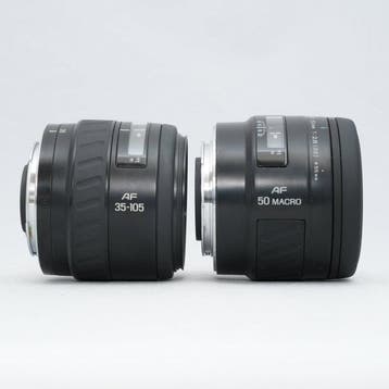 Minolta AF ZOOM 35-105mm F3.5-4.5 + AF Macro 50mm F3.5 A, Nieuw