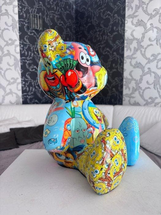 GraczykWrapz - Spongebob Teddy Bear, Antiquités & Art, Art | Peinture | Moderne