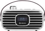 2dekans | Vlectro Retro DAB+ Radio met Bluetooth - Compact, Ophalen of Verzenden