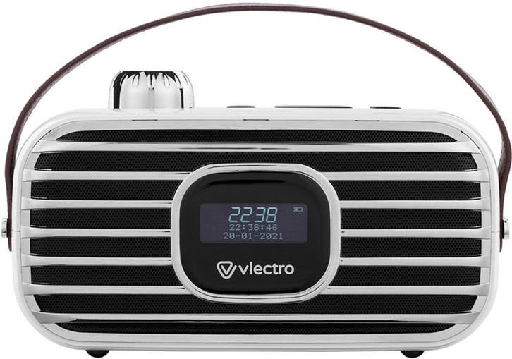 2dekans | Vlectro Retro DAB+ Radio met Bluetooth - Compact, TV, Hi-fi & Vidéo, Radios, Enlèvement ou Envoi