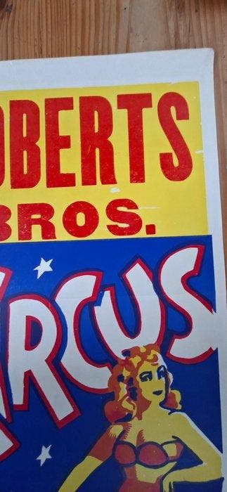 unknown - Vintage Circus poster - Robert bros circus - jaren