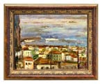 Emile Compard (1900-1977) - Marseille au coucher du soleil -