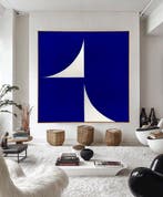 Sebastiano Riva - blue geo xxl, Antiquités & Art