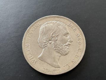 Nederland. Willem III. 2 1/2 Gulden 1868 (Zonder