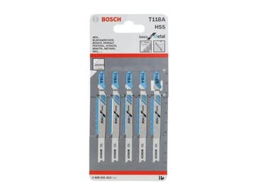 Veiling - 8x Bosch decoupeerzaag 5-pack T118A Basic for Meta