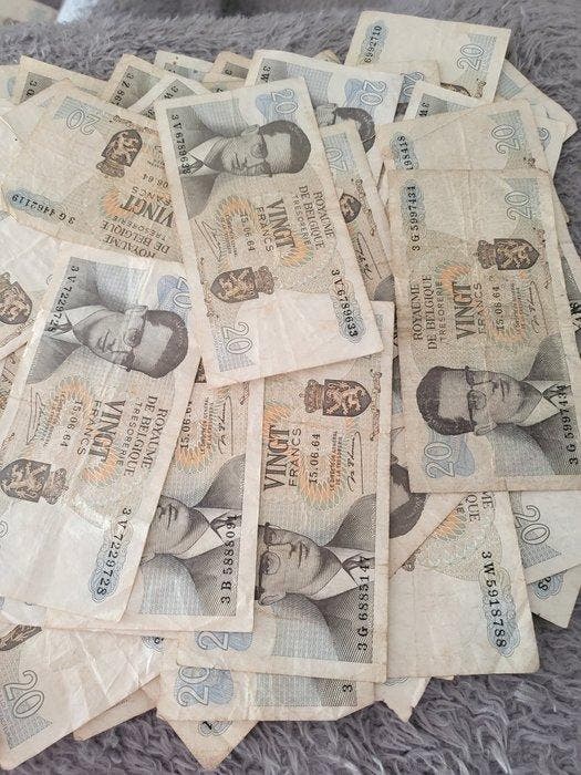 België. - 100 x 20 Francs - 1964 - Pick 138 (Zonder, Timbres & Monnaies, Billets de banque | Europe | Billets non-euro