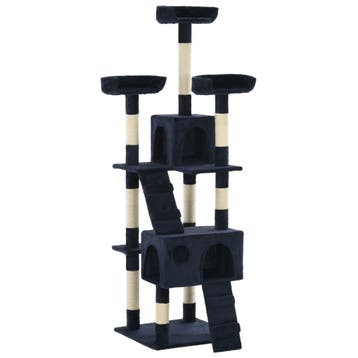 vidaXL Kattenkrabpaal met sisal krabpalen 170 cm blauw, Verzenden, Nieuw