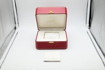 Cartier Tank Vermeil Year 1990s (Box), Handtassen en Accessoires, Overige merken, Leer, Polshorloge, Ophalen of Verzenden