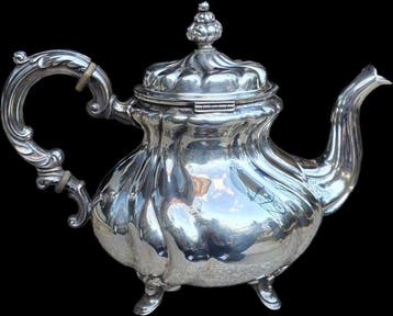 Deutscher Silberschmied - Theeservies (8) - Kaffee- und
