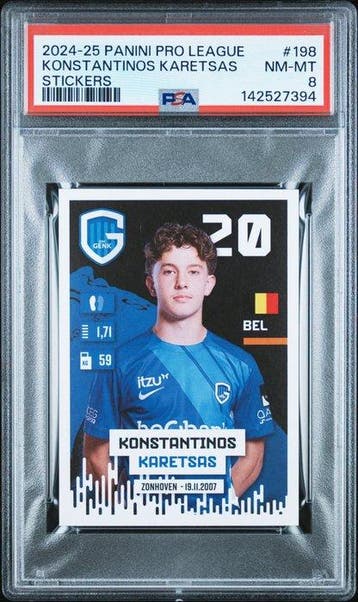 2024/25 Panini Pro League Konstantinos Karetsas #198 Graded, Nieuw