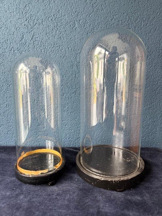 Stolp (2) - Glas, Hout - 1850-1900, Antiquités & Art, Art | Art non-occidental