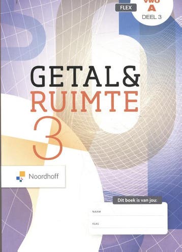 vwo A 3 FLEX / Getal & Ruimte / Leerboek 9789001751951, Verzenden, Gelezen