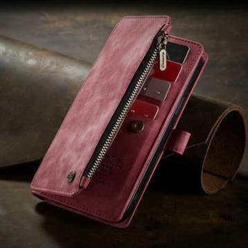 iPhone 6 Leren Flip Case Portefeuille - Wallet Cover Cas, Verzenden