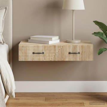 vidaXL Wandgemonteerde Zijtafel 87,5 x 34,5 x 17 cm Bewerkt, Verzenden