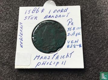 Maastricht (Brabant) 1 oord 1586 (ster), Verzenden, Overige landen, Losse munt