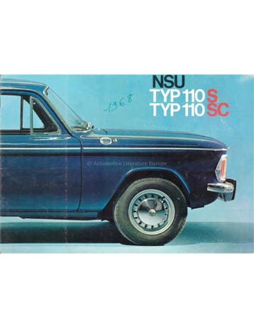 1968 NSU TYP 110 S / SC BROCHURE FRANS, Ophalen of Verzenden
