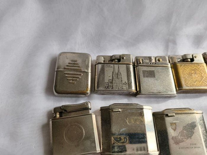 Rowenta ,ap,zonder,ronson, colibri ....... collection of 14, Collections, Articles de fumeurs, Briquets & Boîtes d'allumettes