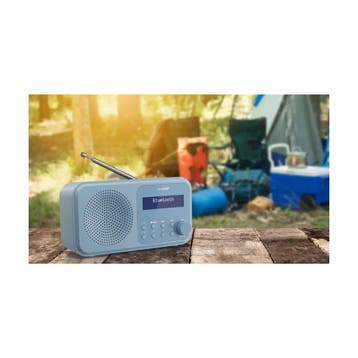SHARP DR-P420(BL) Tokyo DAB+ radio, Bluetooth 5.3, staalb..., Ophalen of Verzenden