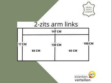 Leren elementenbank Match - element 2 zits arm links, Antiek en Kunst, Ophalen of Verzenden