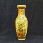 Balustervaas - Keramiek - Chinese vaas met bloemen