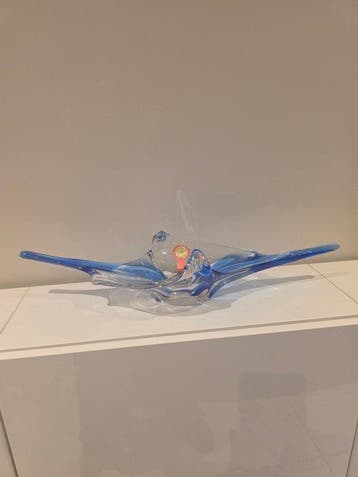 Val Saint Lambert - René Delvenne - Schaal - Kristal, 59 cm