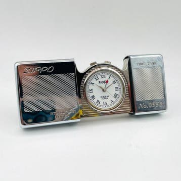 Bureauklok - Ontwerp Messing - 1990-2000 - Zippo Time Tank, Nieuw