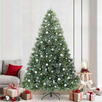 vidaXL Kunstkerstboom Groen 240 cm PE en PVC, Verzenden