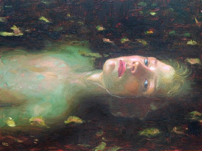 Francien Krieg - The edge of presence, Antiek en Kunst, Kunst | Schilderijen | Modern