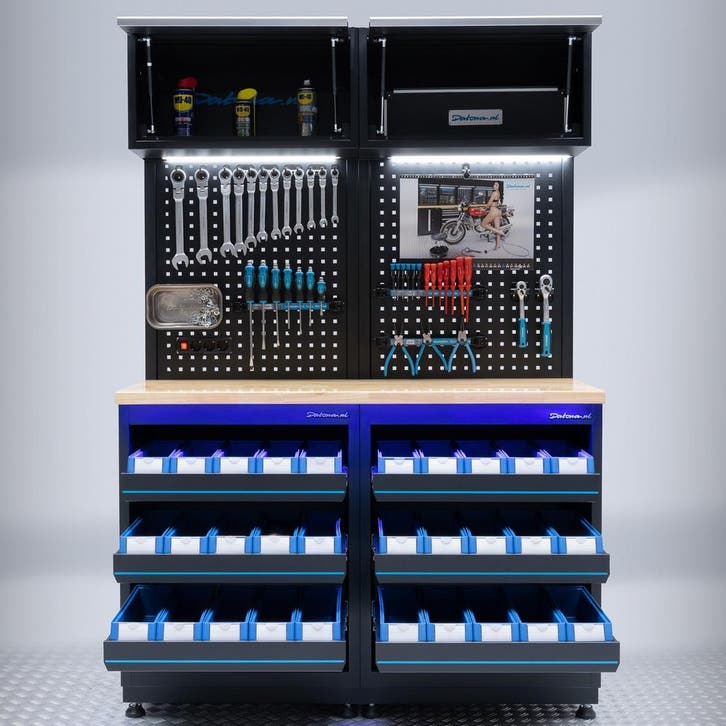 Datona Werkplaatsinrichting PREMIUM eiken werkblad met, Bricolage & Construction, Établis, Enlèvement ou Envoi