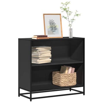 vidaXL Boekenkast 80,5x35x76 cm bewerkt hout zwart, Verzenden, Nieuw