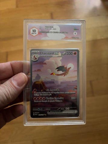 Pokémon - 1 Graded card - Dracaufeu Secret rare,