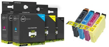 Epson T0551 tot T0554 SET inktcartridges inktmedia huismerk, Verzenden