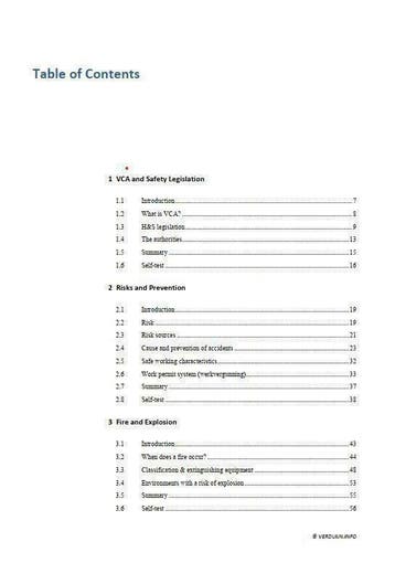 B-VCA Engelstalig / English Basic Elements of Safety, Ophalen of Verzenden