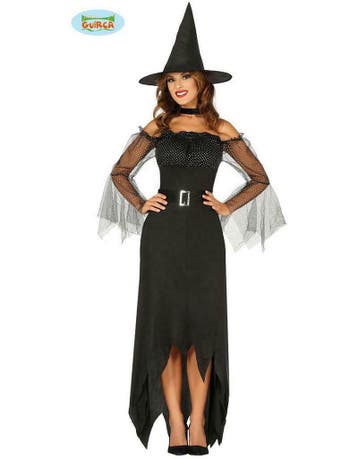 Zwarte heks jurk halloween  voor dames, Ophalen of Verzenden, Nieuw