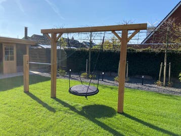 Douglas schommel palen 14 x 14 ook in grenen 300 cm, Nieuw, Schommel