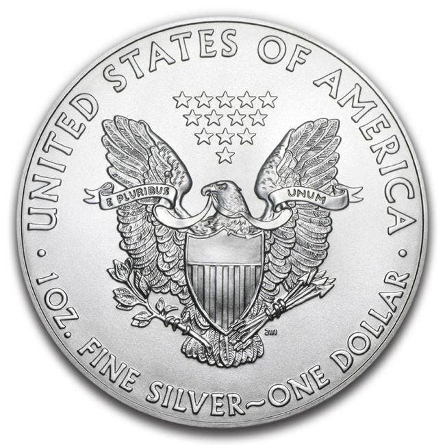 États-Unis. 1 Dollar 2020 1oz American Silver Eagle Burning, Postzegels en Munten, Edelmetalen en Baren