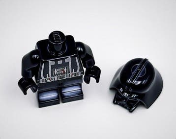 Lego Minifiguur - Star Wars - Chrome Black Darth Vader Star, Nieuw