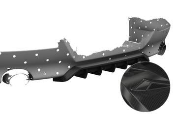 Achterskirt voor BMW 6 Serie E63 / E64 Coupé en Cabrio HA487, Verzenden