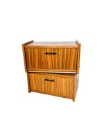 Kabinet - Twee modulaire stapelbare kasten-eenheden - Hout,