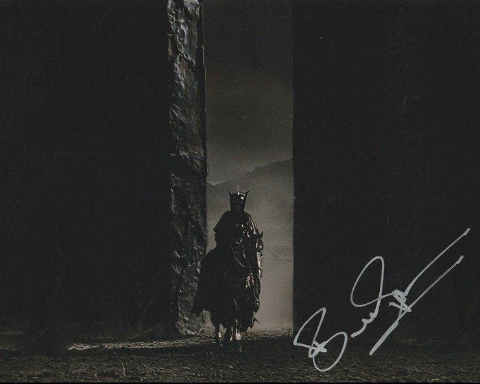 Lord of the Rings - Signed by Bruce Spence (Sauron), Verzamelen, Film en Tv