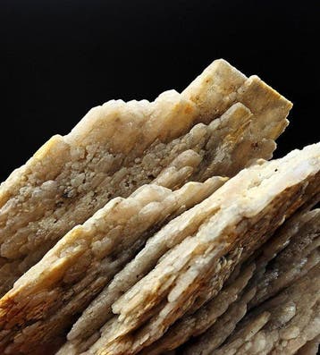 Barietbladen biterminaat, lamellaire kristallen, Sardinië