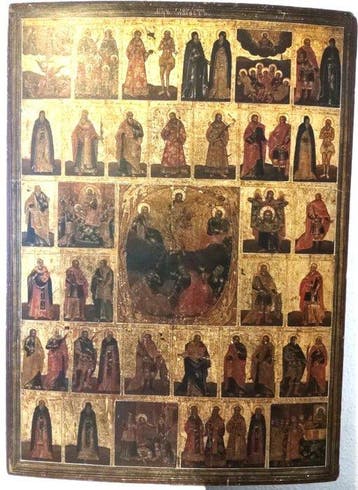 Icoon - Een monumentale achttiende-eeuwse Russische