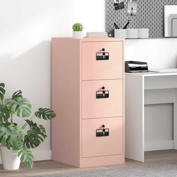 vidaXL Bestandkast met lade Roze 44 x 50 x 106.5 cm, Verzenden